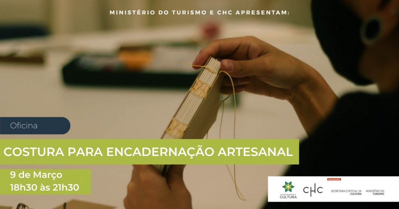 Oficina Costura para Encadernação Artesanal